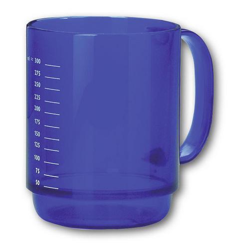 Henkelbecher OKM 510, blau-transparent, 350 ml