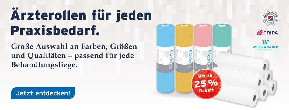 Weber&Weber, Eigenmarke, Fripa, aerzterollen, liegenpapier
