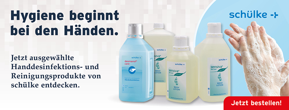 schuelke, sensiva wash lotion, seifenfreie waschlotion, farbstoff - und parfuemfrei, desmanol care, begrenzt viruzid PLUS, Ganzjahresprodukt