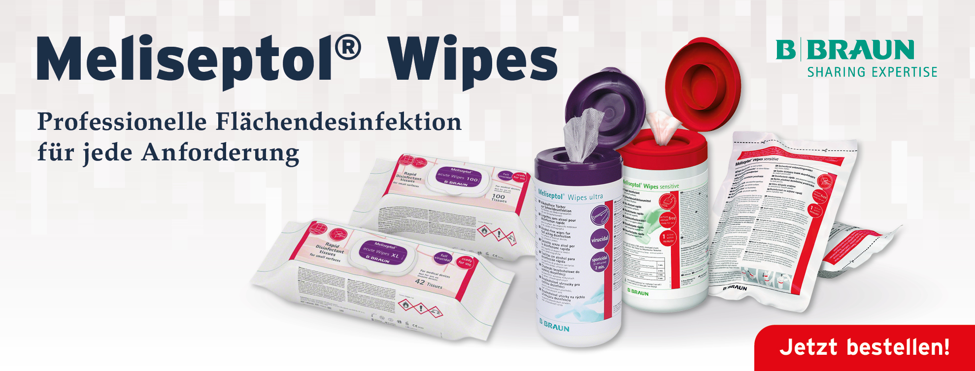 meliseptol wipes sensitive, meliseptol wipes ultra meliseptol acute wipes, desinfektionstuecher b. braun