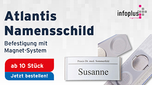 namensschilder magnetsystem infomag, aus farbigem kunsstoff