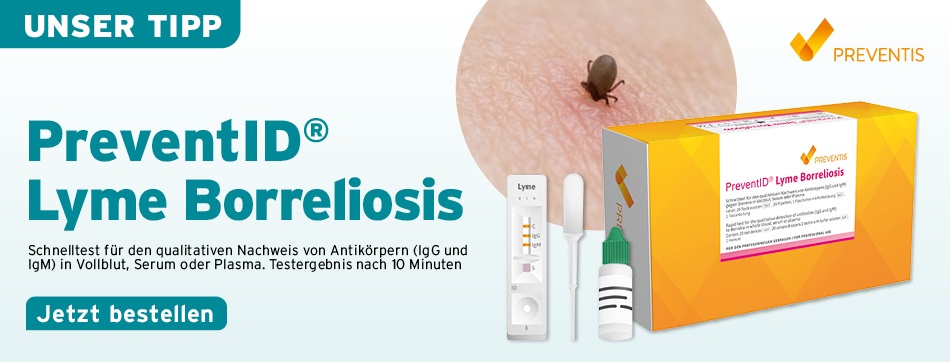 Zecken, Hirnhautentzuendung, Borreliose, Test, preventis, preventID borreliose
