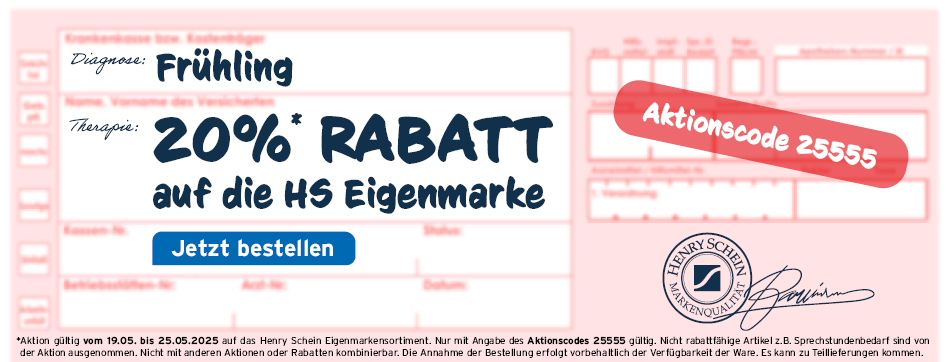Fruehlings-Rabatt, HS-Eigenmarke, 20% sparen, henry schein