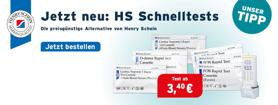 Eigenmarke-D-Dimer, Schnelltest, FOB, Cardiac TroponinT, Troponin I, CTnl, henry schein