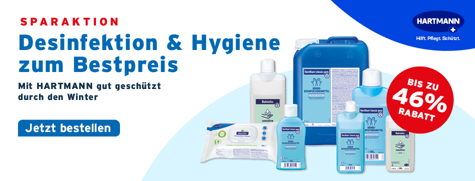 paul hartmann, gut geschuetzt durch den winter, desinfektion und hygiene, desinfektionstuecher, haendedesinfektion, sterillium, bacillol, baktolin