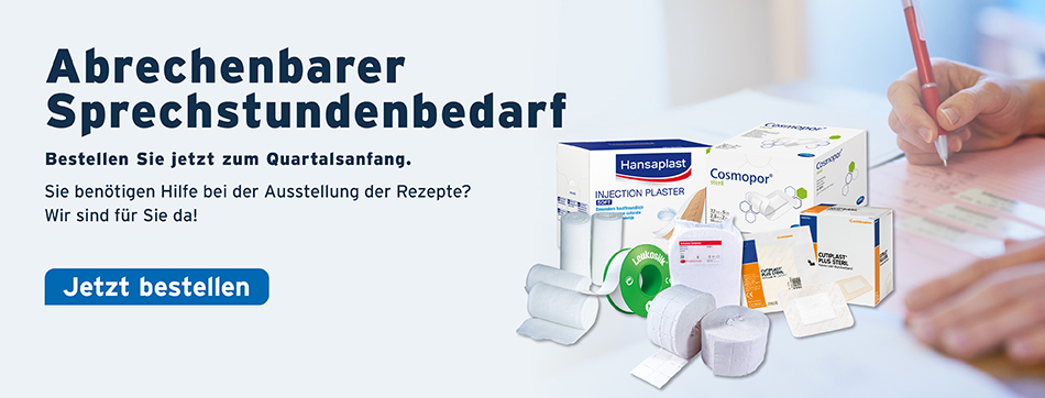 Abrechenbarer Sprechstundenbedarf, solventum, essity, hartmann, braun