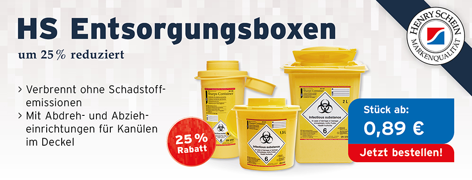 Keywords: henry schein, entsorgungsboxen, kanuelensammler, kanuelenbox, sicherheitsbehaelter