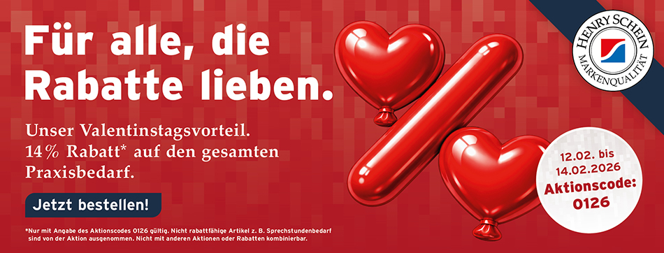 rabatt, henry schein, 14%, valentinstag, sparen, guenstig, breites sortiment