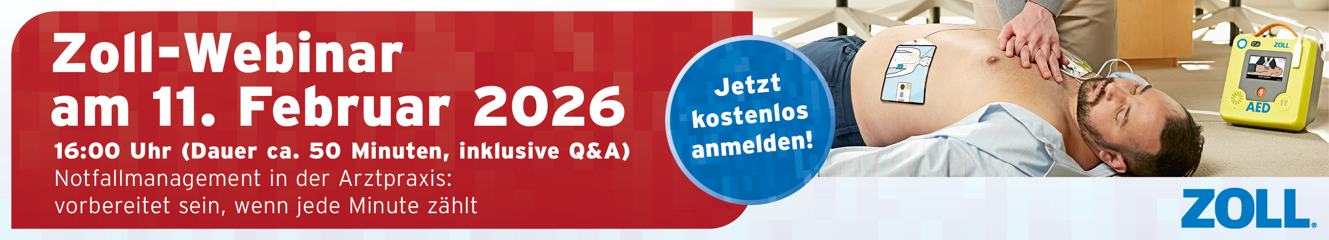 webinar, seminar, zoll, defibrillatoren, notfall, notfall in der arztpraxis, kostenlos, schulung