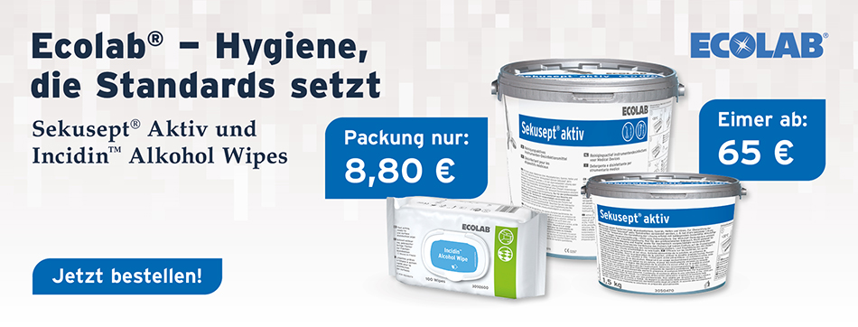 desinfektionstuecher, incidin, alkohol wipes, sekusept, ecolab