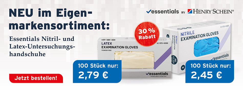 essentials, nitril, latex puderfrei unsteril, bestes preis - leistungsverhaeltnis