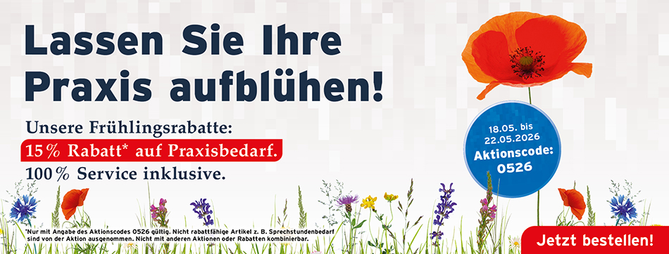 rabatt, henry schein, 25%, fruehling, sparen, guenstig, breites sortiment