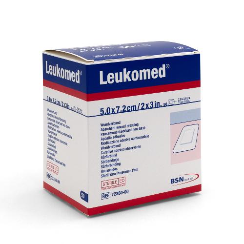 LEUKOMED VliesWundvb.steril 7,2x5cm 50St