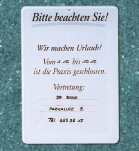 Info-Schuber, Plexiglas, 25x35cm
