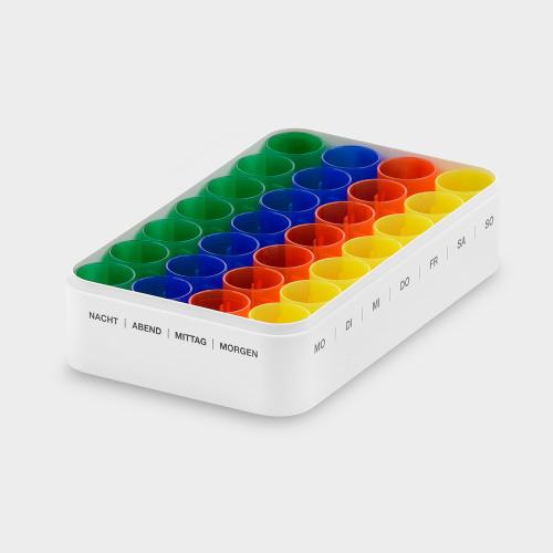melipul Wochen-Dispenser 7x4 mit 28 Bechern, o. Stapeldeckel