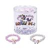 Miratoi Nr22 Einhorn Perlenarmbänder30 x rose, 20 x weißPack 50 Stck
