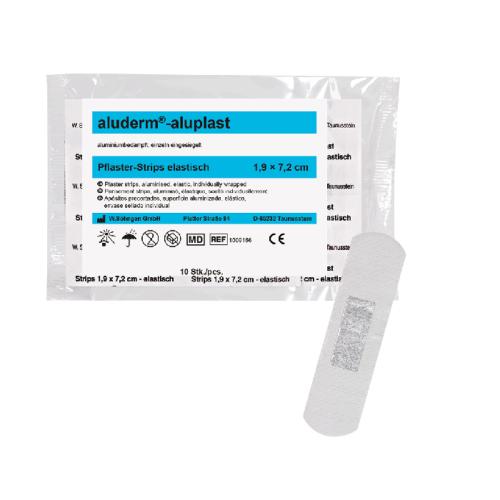 aluderm-aluplast, Pflasterstrips, 1,9 x 7,2 cm, 10 Stück