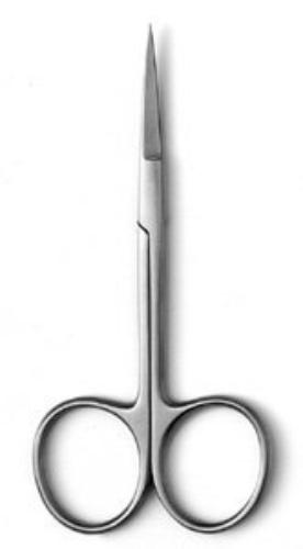 Schere fein, spitz/spitz gerade, 9cm, 1Stk Schere fein, spitz/spitz gerade, 9cm, 1Stk