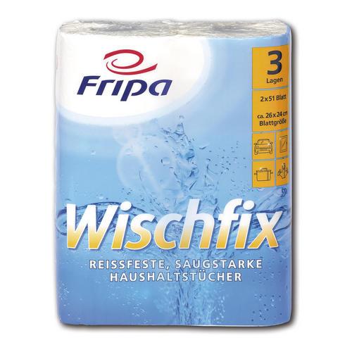 Wischfix Labortücher 26x24 cm, weiß,16 x 2 Rollen