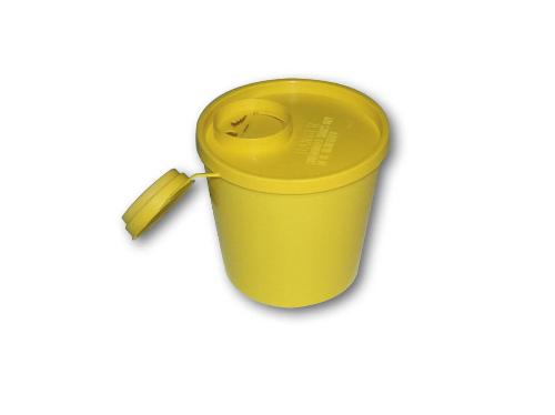 Servobox medium Kanüleneimer 1,5L gelb, 1St