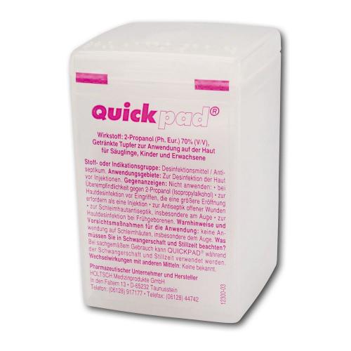 Quickpad Spenderbox, Alkoholtupfer 45x45mmm, 150Stk