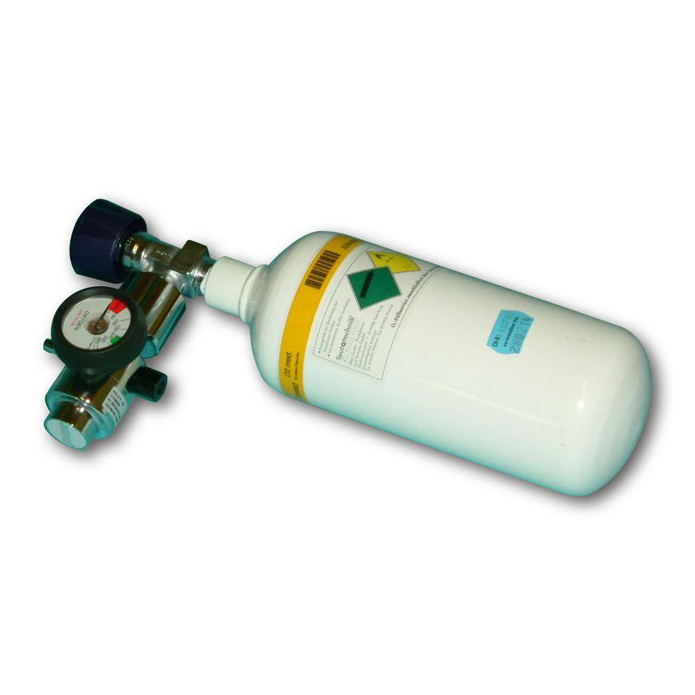 Sauerstoff Flasche 2L ohne Druckminderer