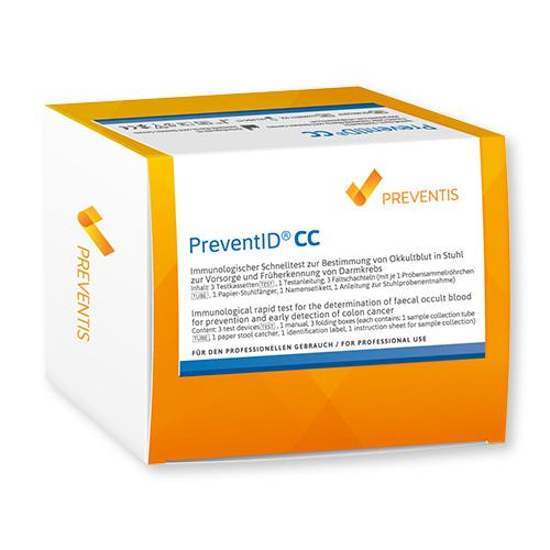 PreventID® CC Schnelltest, immunologischer Stuhltest, 3 Stück