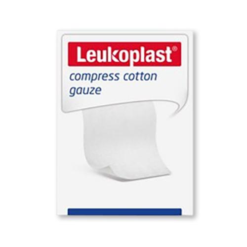 Leukoplast Compress Cotton Gauze NST 10X10CM 100 INT. T17 8PLY10:10cm 8fch/17fd