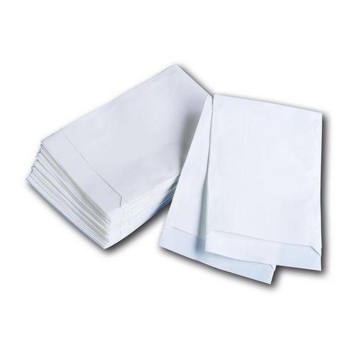 Abgabetüten Papier weiß 11,5x16cm, 100 Stück
