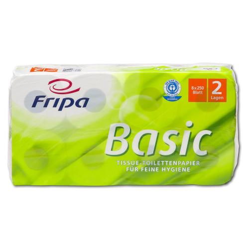 Toilettenpapier Fripa Basic, 2-lagig, 64 Rollen
