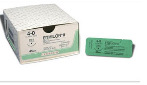 ETHILON schw. 5-0 45cm NFK FS-2 36St