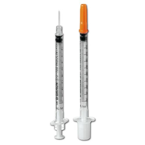 Omnican 100 Insulinspritze, mit Kanüle, 1 ml/ 100 I.U, Ø 0,3 x 12 mm, 100 Stück