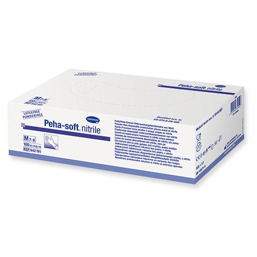 Peha-soft nitrile, Nitrilhandschuhe, purderfrei, blau, Gr. XL, 90 Stück