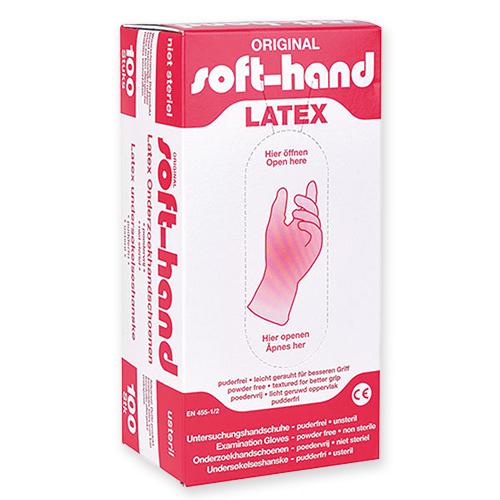 Soft-hand Latexhandschuhe, puderfrei, Gr. XL, 100 Stück