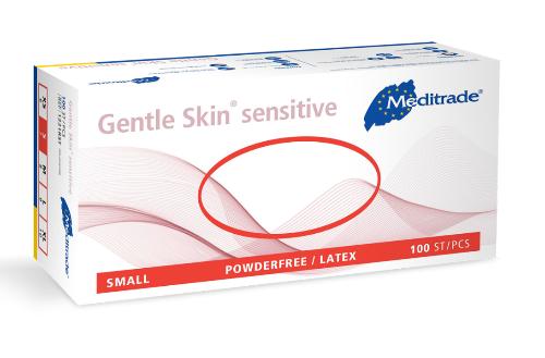 Gentle Skin Sensitive Latexhandschuhe, puderfrei, Gr. S, 100 Stück