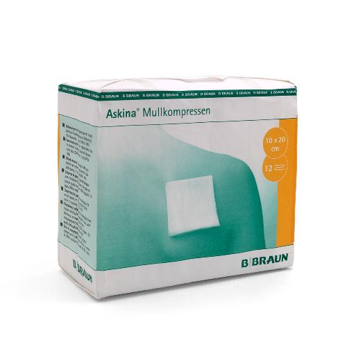 Askina Mullkompressen unsteril 12-fach 10x20cm, 100St