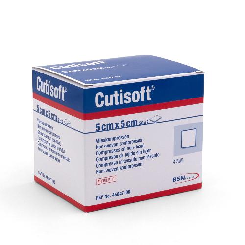Cutisoft, Kompressen, steril, 5x5cm, 100St Cutisoft, Kompressen, steril, 5x5cm, 100St