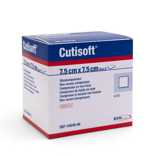 Cutisoft, Kompressen, steril, 7,5x7,5cm, 100St Cutisoft, Kompressen, steril, 7,5x7,5cm, 100St
