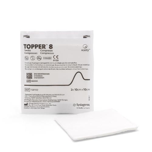 TOPPER 8 Komp.steril 10x10cm 75x2St