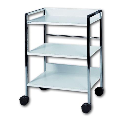 Regalwagen 3Böd.49x83x45cm, chrom, ST