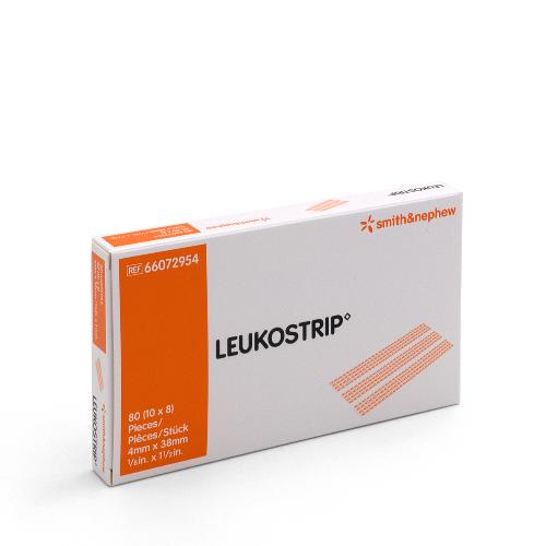 Leukostrip, Wundnahtstreifen, 38 x 4 mm, 10 x 8 Stück
