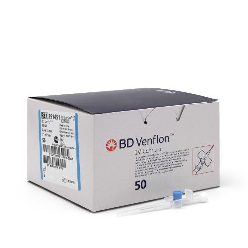 BD-Venflon II Venenverweilkatheter, G22 blau, 50Stk