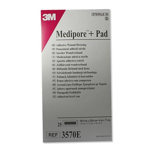 Medipore + Pad, 10x20cm, Wundkissen 5,0x15,5cm, 25Stk