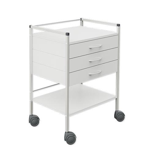 VARIOCAR 08/16 Basiswagen 60x45x83cmmit 3 Schubladen, Rollen-D: 75mmSonderpreis