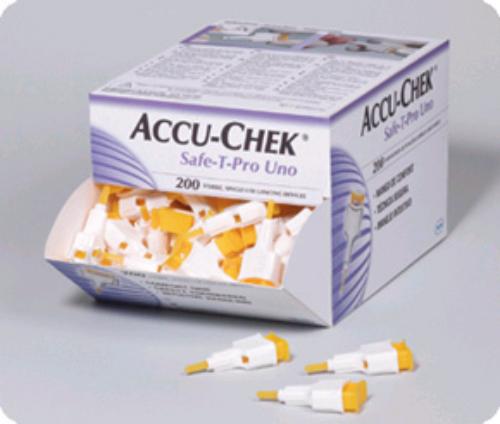 ACCU-CHEK Safe T Pro uno Lanzett.200St