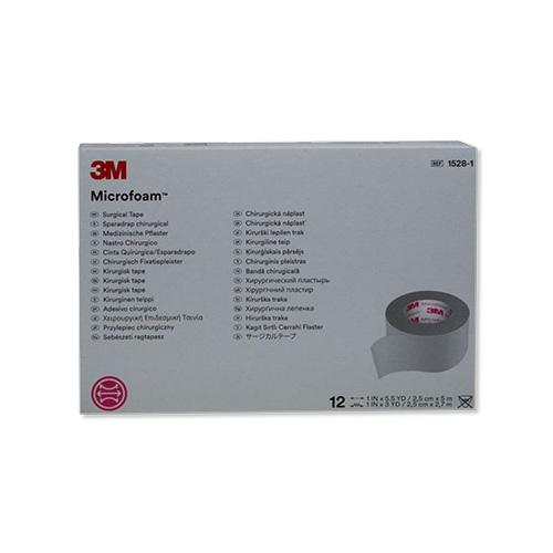 Microfoam Rollenpflaster, 2,5 cm x 2,7 m, 12 Stück