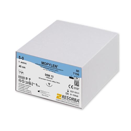 MOPYLEN blau 5-0 45cm NFK DSM13 36St