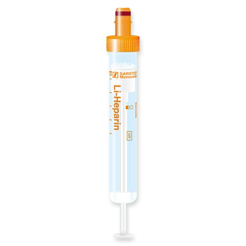 S-Monovetten Plasma/Lithium-Heparin 7,5ml, 2x50 Stück