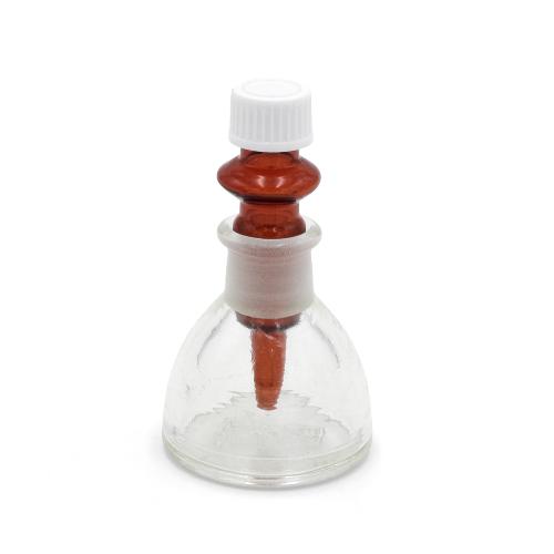 Glasflasche für Immersionsöl, mit Pipette