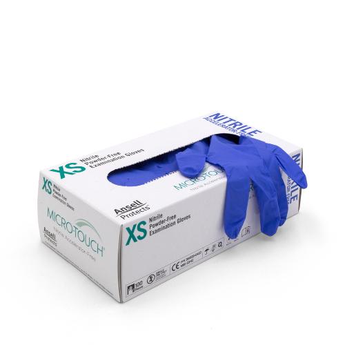 Micro-Touch Nitrilhandschuhe, Accelerator-free, puderfrei, Gr. L, 100 Stück